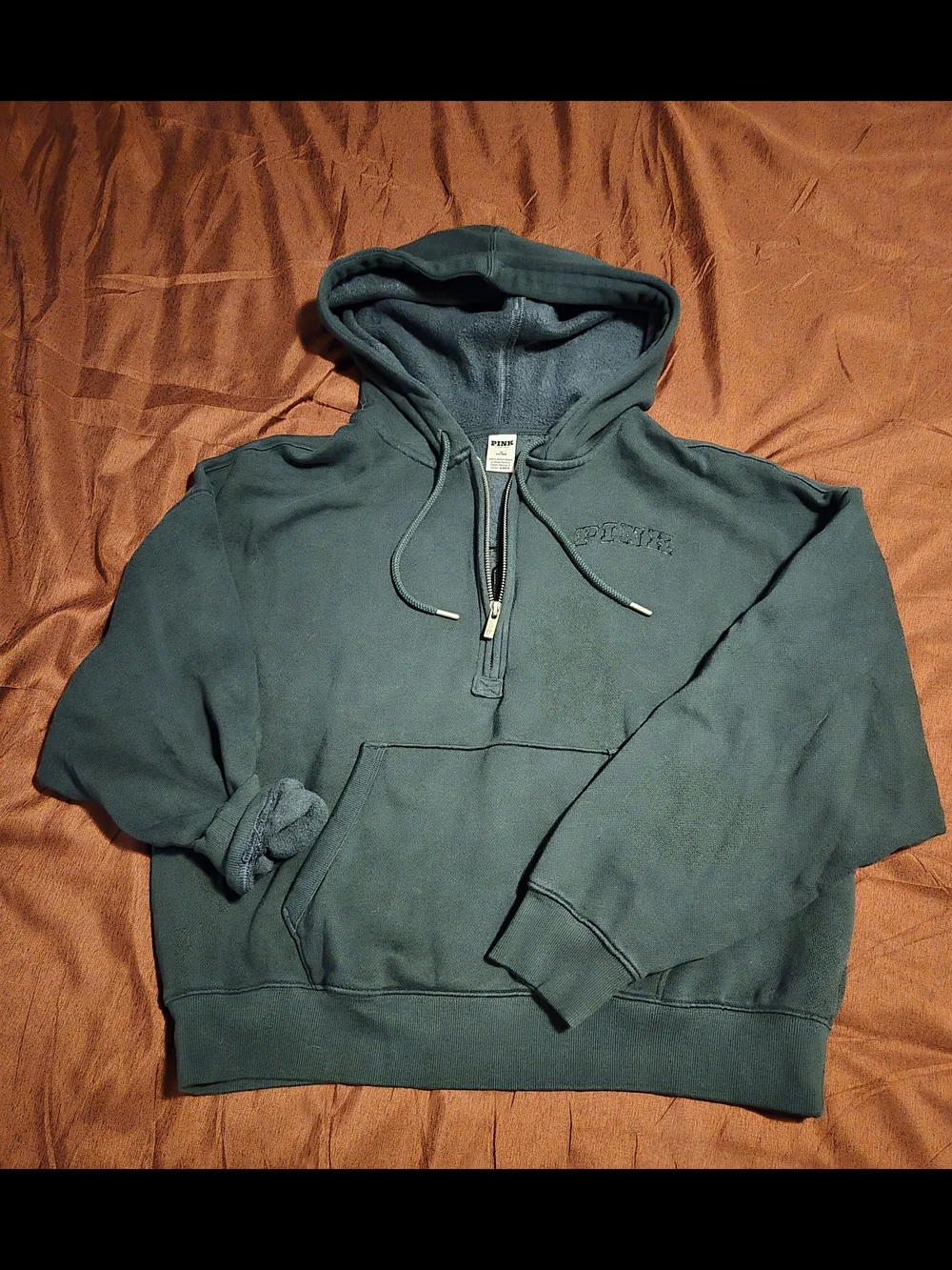 Pink Womens Forest Green Hoodie, Joggers & Legging Set